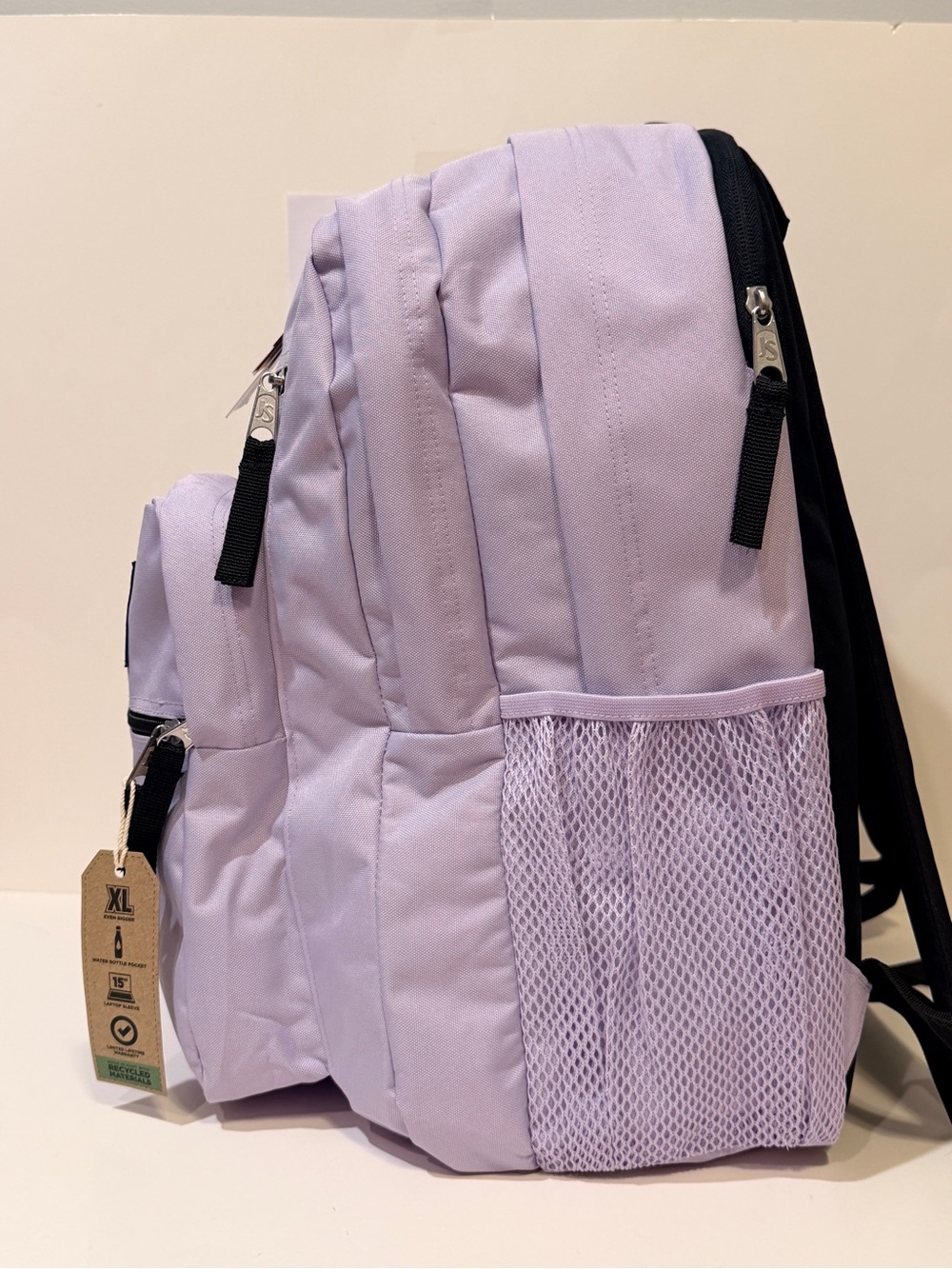 Jansport Lavender Backpack with Black Accents - Picture 5 of 16
